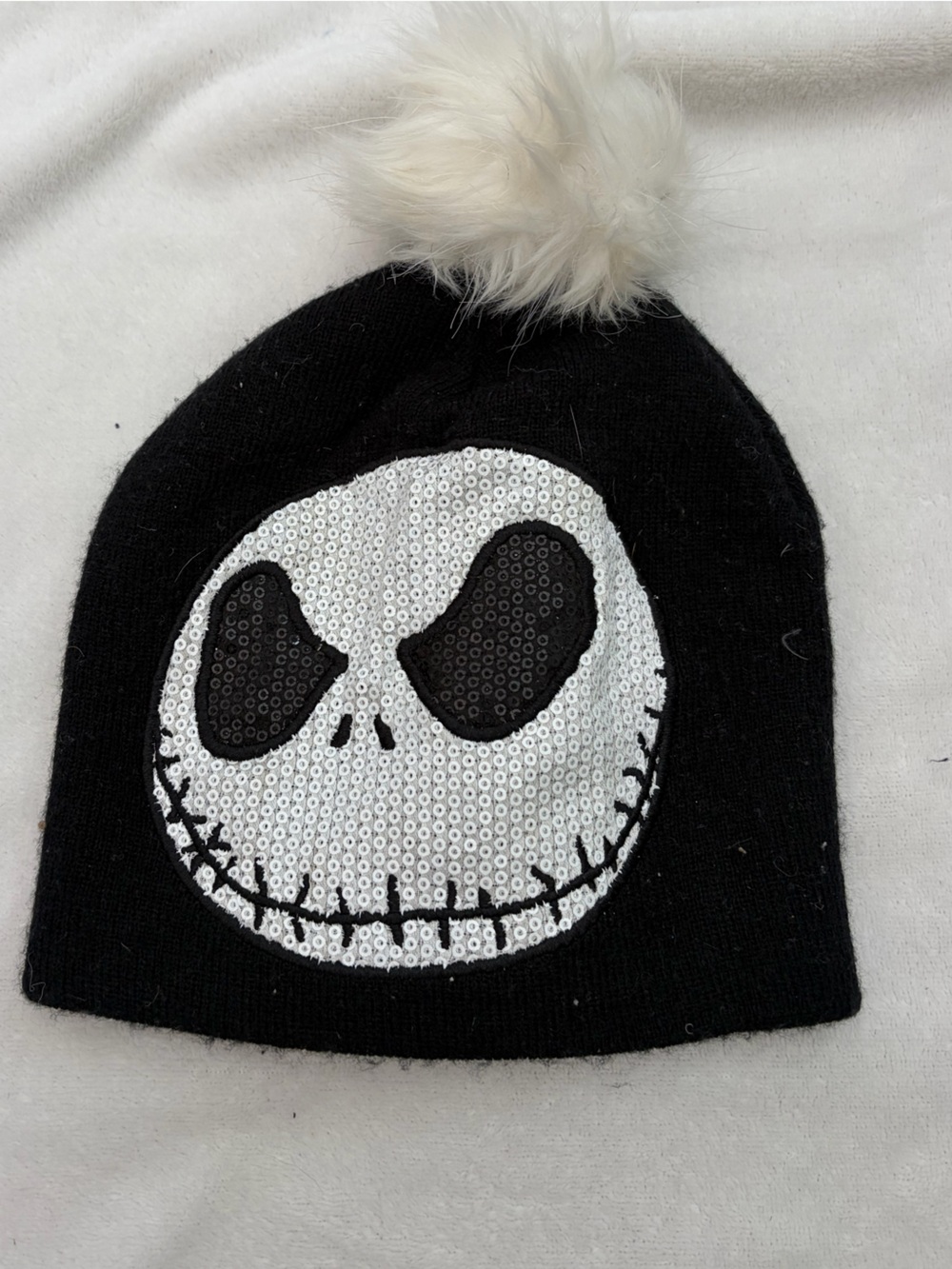 Disney Jack Skellington Sequin Warm Beanie - Warm and Cozy Halloween Vibes